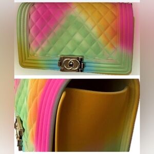 Cotton Candy Quilted Chain Crossbody Bag – New